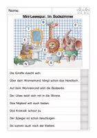 Vorschau - Arbeitsblätter - Lesespur Badezimmer - Seite 2