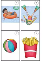 Vorschau - Arbeitsblätter - Lesespaziergang: Ein Tag im Freibad + Zusatzmaterial #Fetzige55 - Seite 3
