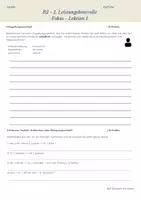 Vorschau - Test - B2 Fokus Lektion 1 - Zwischentest - Schreiben/ Wortschatz & Grammatik - Deckblatt