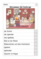 Vorschau - Arbeitsblätter - Lesespur Igel - Seite 1