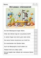 Vorschau - Arbeitsblätter - Lesespur Unterwasserwelt - Seite 2