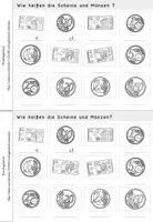 Vorschau - Arbeitsblätter - Geld | Zahlenraum 10 & 20 | Mathe | Klasse 1-2 - Seite 2