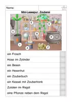 Vorschau - Arbeitsblätter - Lesespur Zauberei - Seite 1