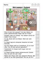 Vorschau - Arbeitsblätter - Lesespur Zauberei - Seite 3