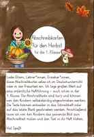 Vorschau - Stationenlernen - Herbst: Abschreibkartei in Grundschrift (1. Klasse) - Seite 3