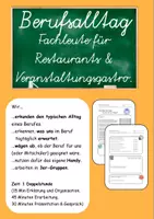 Vorschau - Arbeitsblätter - In den Alltag einfühlen - Fachleute für Restaurants und Veranstaltungsservice - Deckblatt
