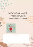 Vorschau - Lehrpläne/Lehrermaterial - Wochenplaner Lehrer*innen mit Tages-/Wochenreflexion - Deckblatt