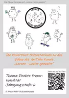 Vorschau - Präsentationen/Tafelbilder - Thema: Direkte Proportionalität Klasse 6 (5 Präsentationen) - Deckblatt