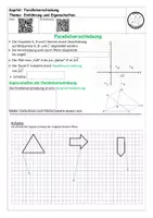 Vorschau - Arbeitsblätter - Thema: Parallelverschiebung Klasse 7 (7 Videoblätter) - Seite 1