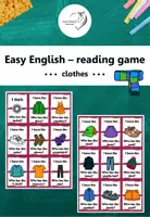 Vorschau - Spiele - Easy English: Reading game - clothes - Deckblatt