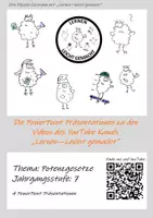 Vorschau - Präsentationen/Tafelbilder - Thema: Potenzgesetze Klasse 7 (4 Präsentationen) - Deckblatt