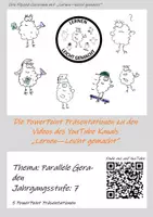 Vorschau - Arbeitsblätter - Materialpaket: Parallele Geraden 7 Klasse (Präsentationen und Videoblätter) - Deckblatt