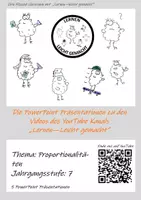 Vorschau - Präsentationen/Tafelbilder - Materialpaket Proportionalitäten - Deckblatt