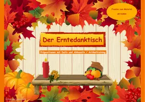 Vorschau - Arbeitsblätter - Erntedank - Präpositionen mit Dativ und Akkusativ / Print & Go - Seite 1