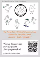 Vorschau - Arbeitsblätter - Materialpaket: Gleichungssysteme 9 Klasse (Präsentationen und Videoblätter) - Deckblatt