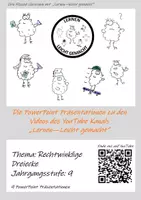 Vorschau - Arbeitsblätter - Materialpaket: Rechtwinklige Dreiecke 9 Klasse (Präsentationen und Videoblätter) - Deckblatt