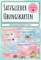 Vorschau - Arbeitsblätter - Satzglieder - Deckblatt