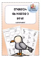 Vorschau - Arbeitsblätter - Englisch: Arbeitsblätter "Birds" - Deckblatt