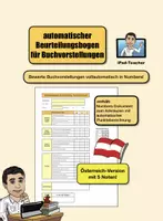 Vorschau - Lehrpläne/Lehrermaterial - DEUTSCH: digitaler Bewertungsbogen für Buchvorstellungen - Deckblatt