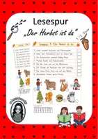 Vorschau - Arbeitsblätter - Lesespur: Der Herbst ist da 1./2. Kl. - Deckblatt