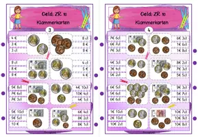Vorschau - Stationenlernen - Geld | Zahlenraum 20 - Seite 3