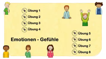 Vorschau - Arbeitsblätter - Gefühle - Lernwörter interaktiv üben - inkl. Arbeitsblatt zum Festigen - Seite 2