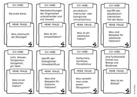 Vorschau - Spiele - Kettenquiz Ökologie I Abiotische Faktoren - Ich habe, Wer hat? - Seite 2