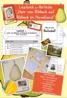 Vorschau - Unterrichtsreihen - Herr von Ribbeck auf Ribbeck im Havelland - Lapbook zu Fontanes Ballade - Deckblatt