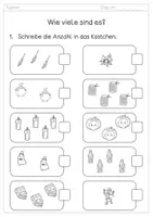 Vorschau - Arbeitsblätter - Halloween: Zählen im ZR 5 - Arbeitsblatt - mit Lösungen - Seite 3