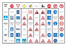 Vorschau - Spiele - Wüfelspiel Verkehrszeichen - Deckblatt