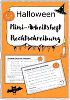 Vorschau - Unterrichtsreihen - Materialpaket Halloween im Deutschunterricht - Kreativ - Deckblatt