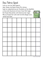Vorschau - Spiele - Das Tetris-Spiel - ein geometrisches Legespiel für die Freiarbeit, Lernzeit (Würfelnetze, Kopfgeometrie, Raum-Lage-Beziehung) - Seite 1