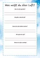 Vorschau - Arbeitsblätter - Luft: Vorwissen erfassen Freebie - Seite 2