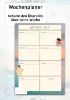 Vorschau - Anderer Materialtyp - Wochenplaner - Wochenübersicht - Wochenfokus - Überblick - Deckblatt
