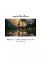 Vorschau - Arbeitsblätter - meine eigene Sage schreiben - Deckblatt
