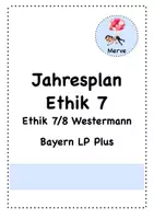 Vorschau - Stundenentwürfe - Jahresplan Ethik 7 Bayern LP Plus (Westermann) - Deckblatt