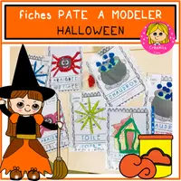 Aperçu - Affichage - Fichier Pâte à modeler Halloween - Page de couverture