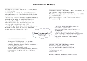 Vorschau - Arbeitsblätter - Bewerbung Anschreiben Formulierungshilfen - Deckblatt