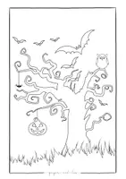 Vorschau - Mal- und Bastelvorlagen - Halloween - Ausmalbilder - Vetretungsunterricht - Seite 3