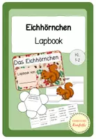 Vorschau - Mal- und Bastelvorlagen - Eichhörnchen Lapbook (Herbst) - Deckblatt