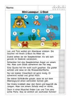 Vorschau - Arbeitsblätter - Lesespur U-Boot - Seite 3