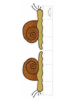 Vorschau - Mal- und Bastelvorlagen - Prickeln / Ausschneiden „SCHNECKE“ zum Hinstellen (koloriert & zum Ausmalen) - Seite 1