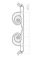 Vorschau - Mal- und Bastelvorlagen - Prickeln / Ausschneiden „SCHNECKE“ zum Hinstellen (koloriert & zum Ausmalen) - Seite 2