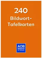 Vorschau - Spiele - Bildwort-Tafelkarten für Gedächtnistraining und spannende Spiele in der Seniorenbetreuung - Deckblatt
