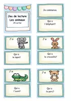 Vorschau - Spiele - jeu de lecture les animaux - Deckblatt