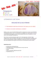Vorschau - Arbeitsblätter - Elternbogen - Resilienz im Alltag stärken - Deckblatt