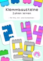 Vorschau - Fördermaterial/Inklusion - Zahlen aus Klemmbausteinen Ziffern nachbauen - Deckblatt
