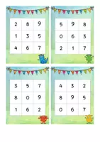 Vorschau - Spiele - Bingo zur Schulung des Mengenverständnisses (Kardinalzahlaspekt) - Seite 1