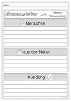 Vorschau - Arbeitsblätter - Herbstliche Nomen zu Wimmelbildern - Seite 3