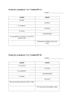 Vorschau - Test - Vokabeltest: Vamos Adelante 1, Unidad 6 Primer Paso - Deckblatt